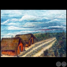 Chaco - Pintura a la tmpera - Obra de Vicente Gonzlez Delgado